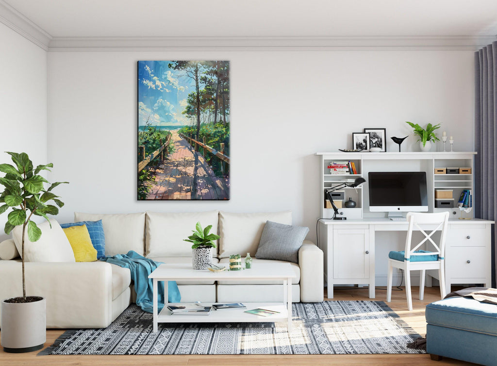 Beach Canvas Print - Coastal Wall Art | Gallery Wrapped Canvas Ready to Hang