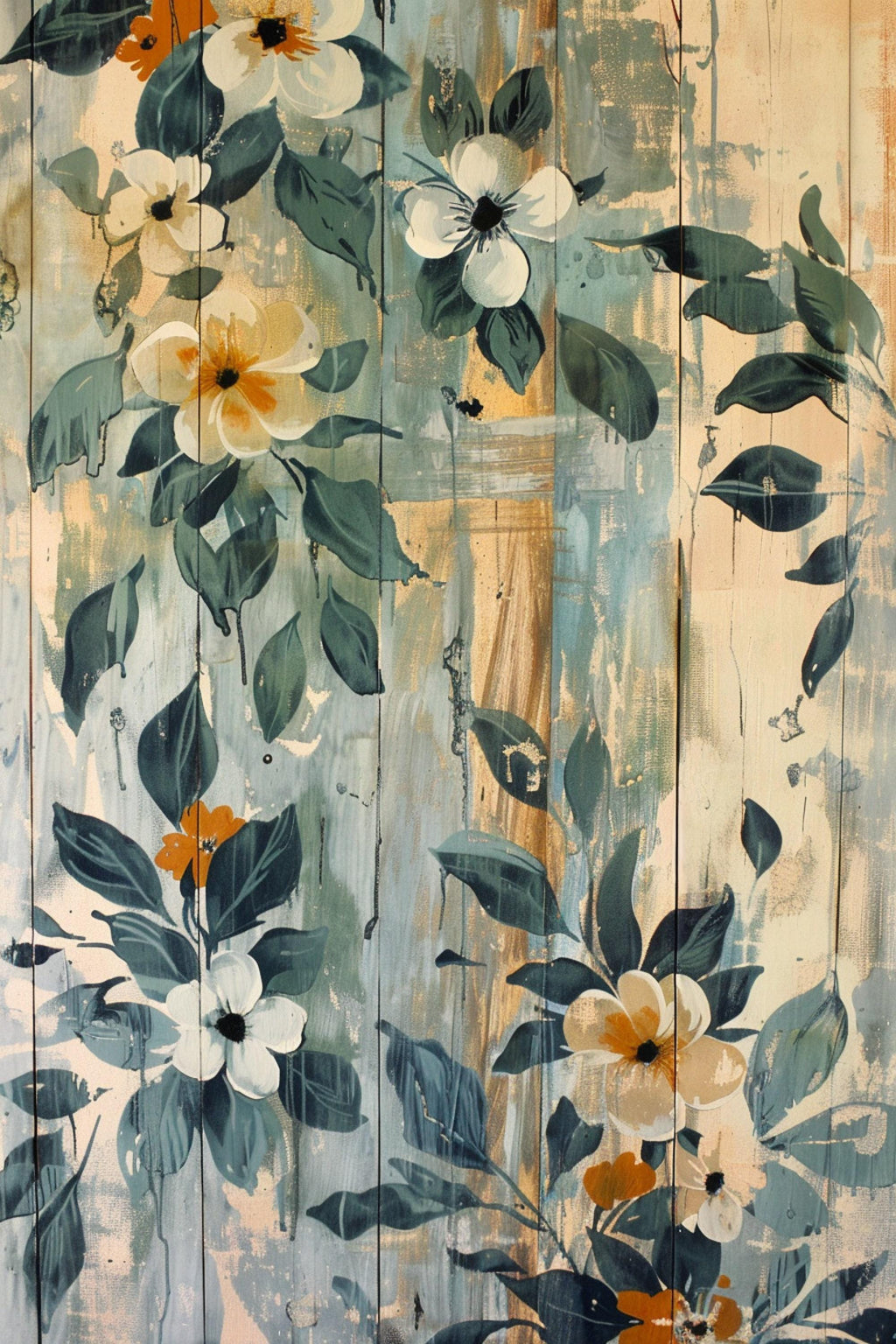 Farmhouse Wall Art - Modern Farmhouse Decor Floral Canvas Print | Extra Large Gallery Wrapped Canvas