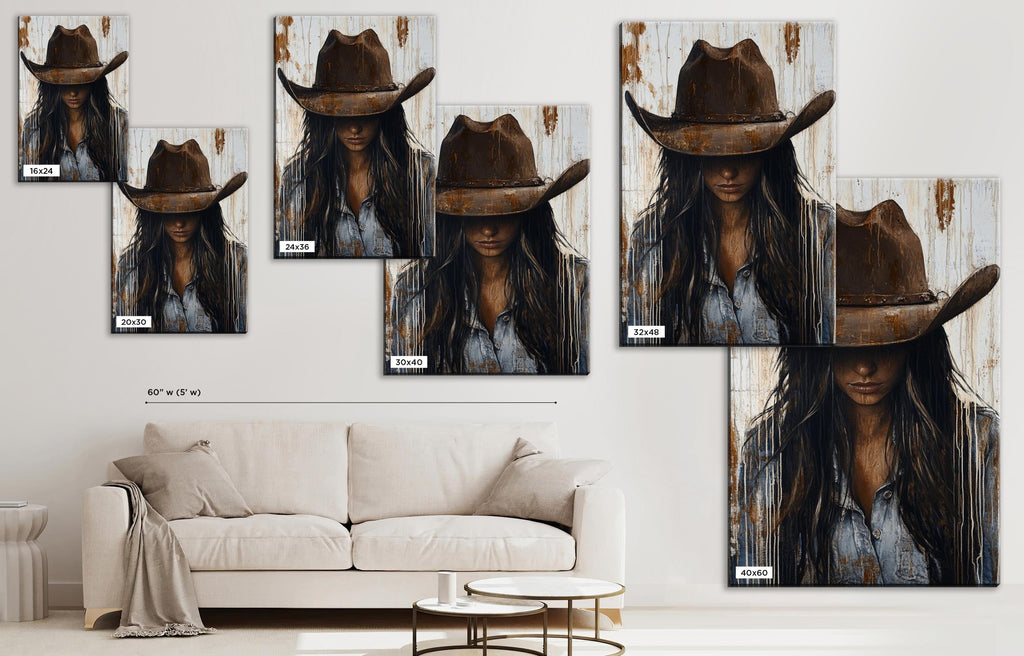 a woman with long hair wearing a cowboy hat
