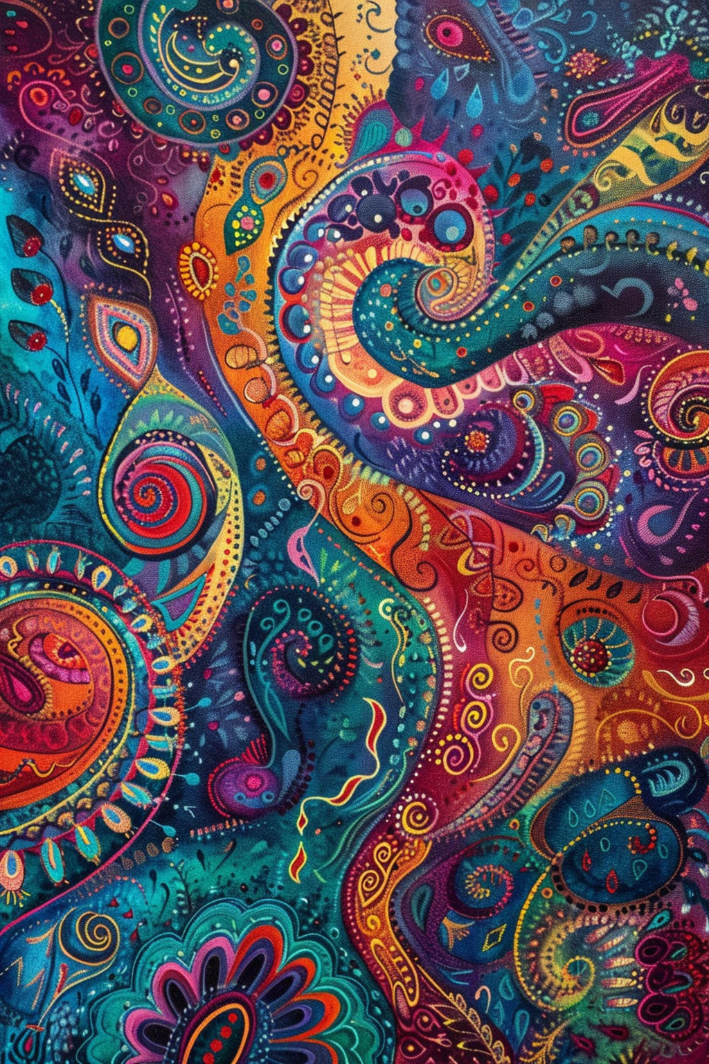 Bohemian Abstract Canvas - Large Wall Art | Gallery Wrapped Canvas, Ready to Hang