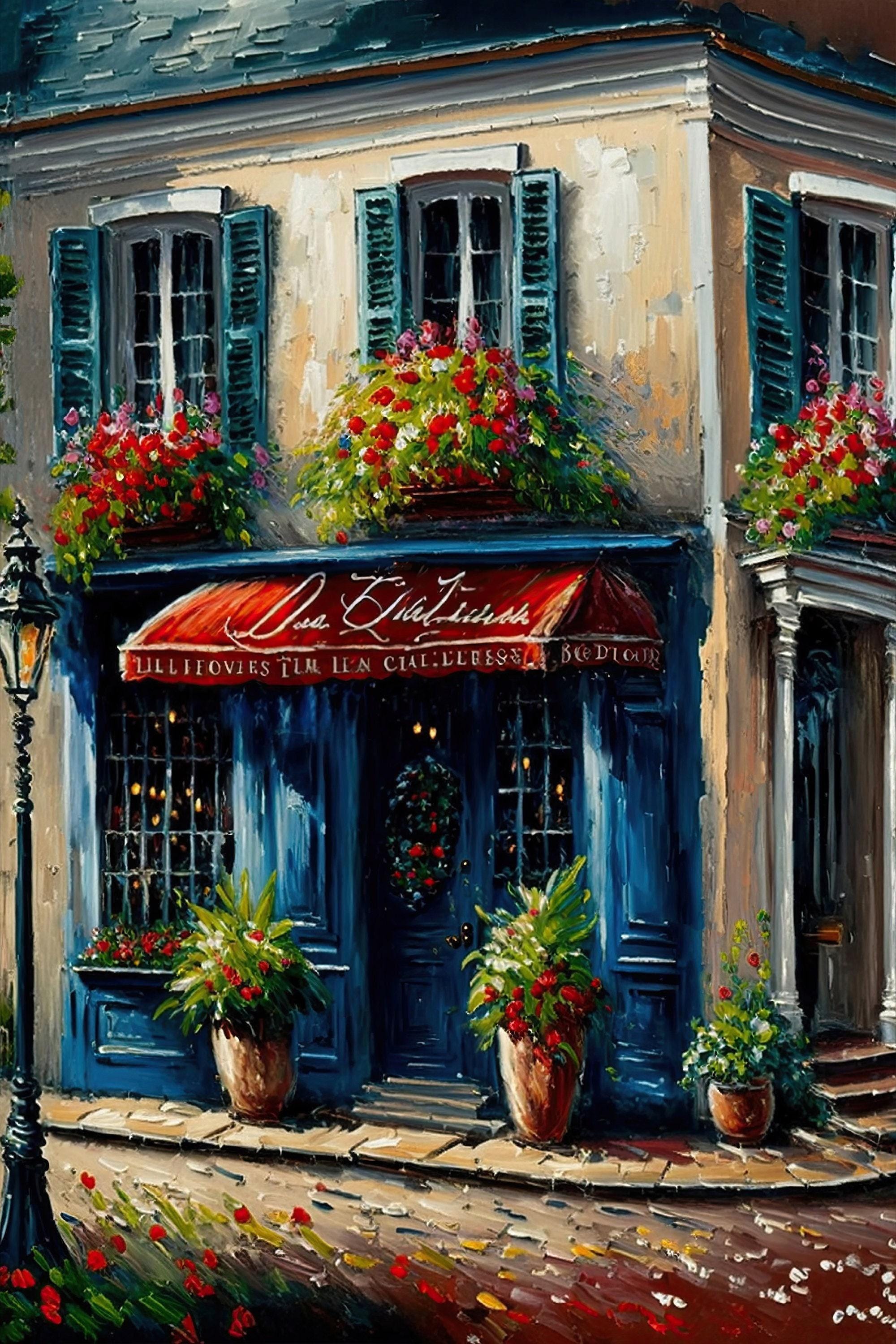 Paris Cityscape Painting – Vibrant Canvas Print With Wood Frame Painting
