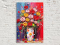 Bouquet of Roses - Large Canvas Art | Modern Roses Artwork & Floral Wall Decor