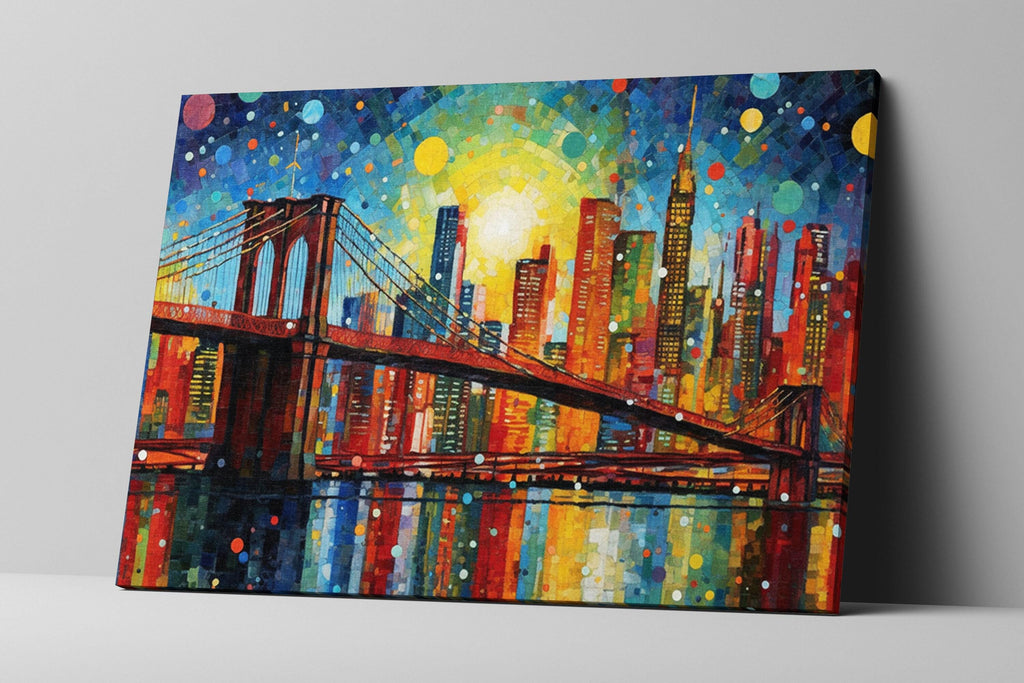 Brooklyn Bridge Canvas Print – NYC Cityscape Art | Large Wall Art, Modern Home Decor