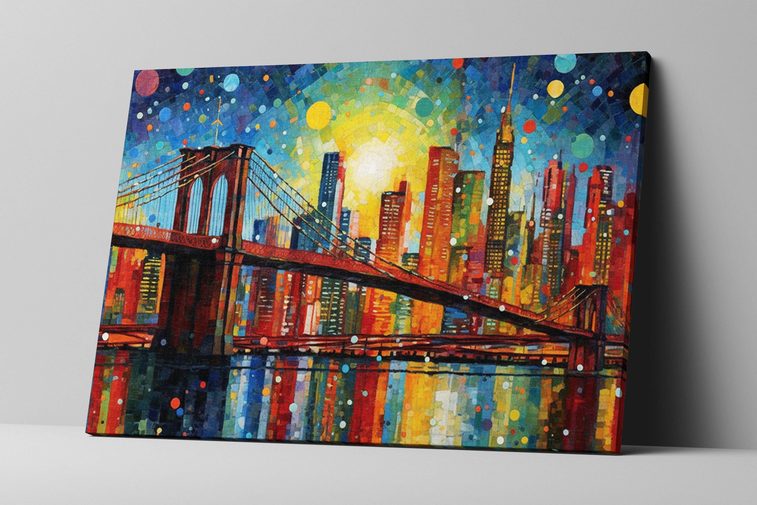 Brooklyn Bridge Canvas Print – NYC Cityscape Art | Large Wall Art, Modern Home Decor
