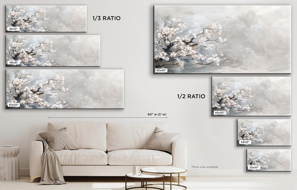 a white couch sitting next to a white wall