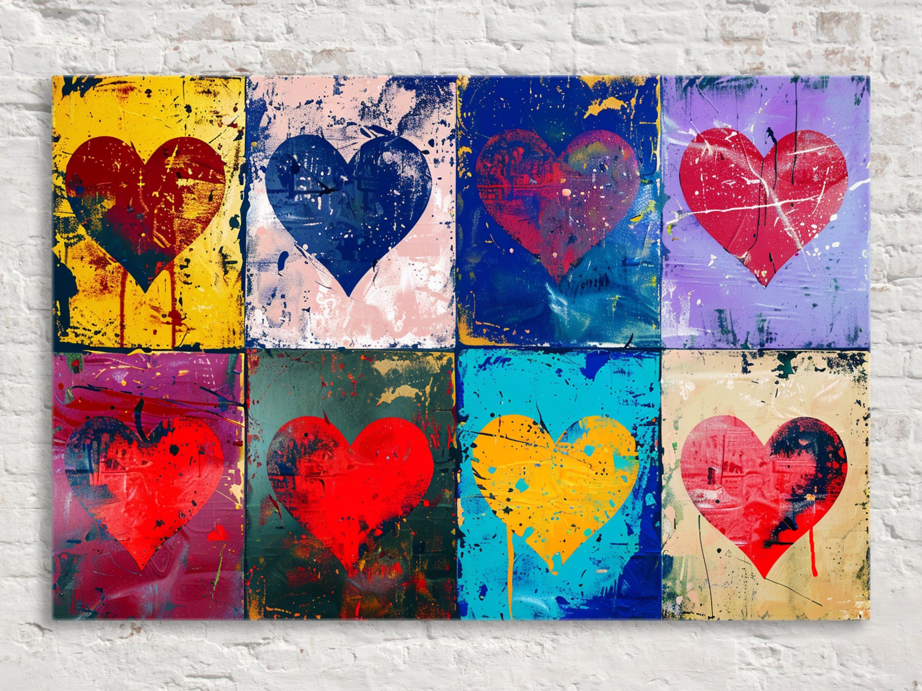 Heart Pattern Wall Art - Large Canvas Prints | Gallery Wrapped Canvas, Ready to Hang