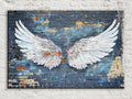 Banksy Angel Wings Art - Large Canvas Print | Urban Street Art, Ready to Hang