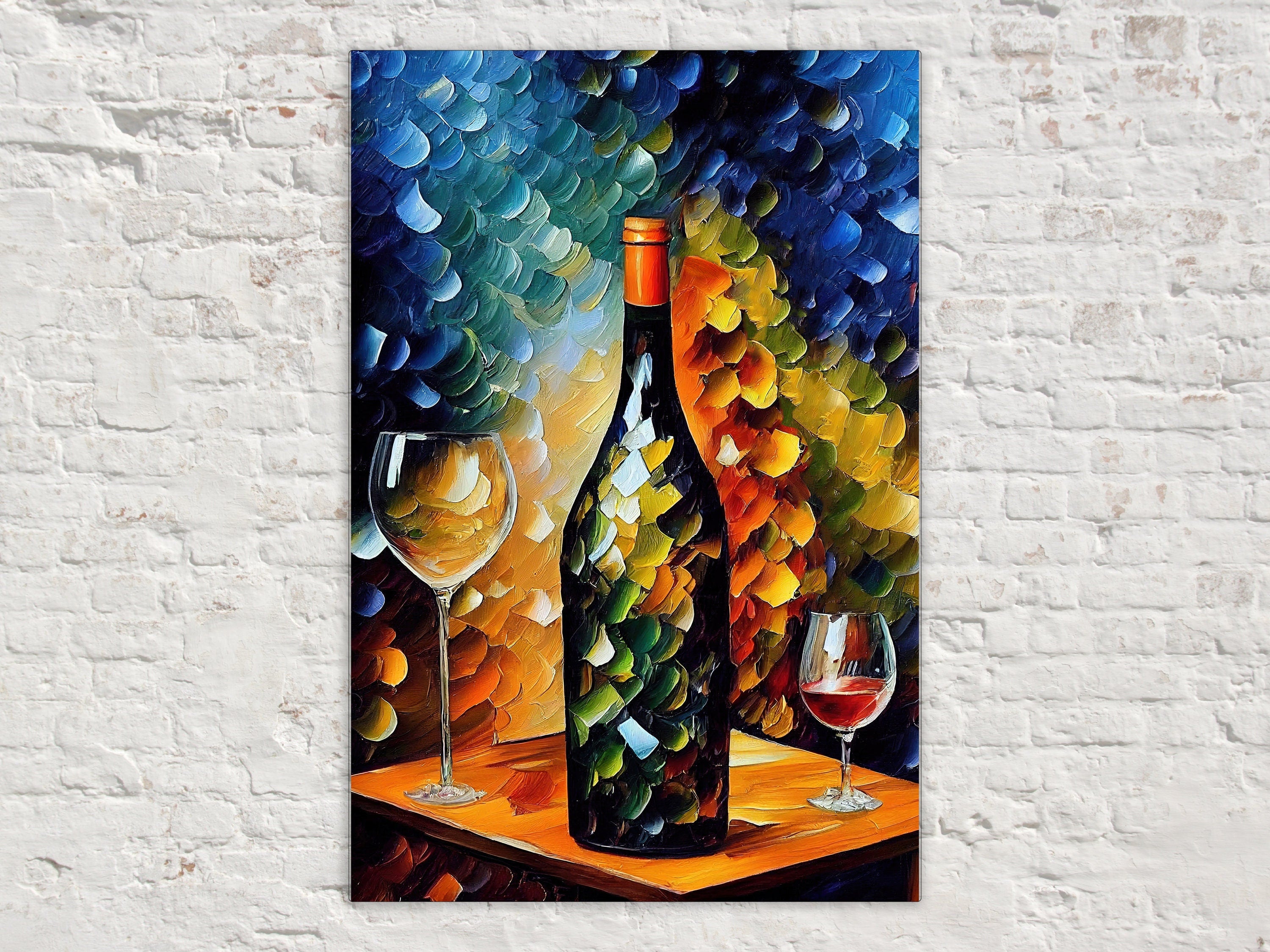 Wine Canvas Print - Vibrant Wine Art on Artist Grade Canvas with Scratch Resistant Coating