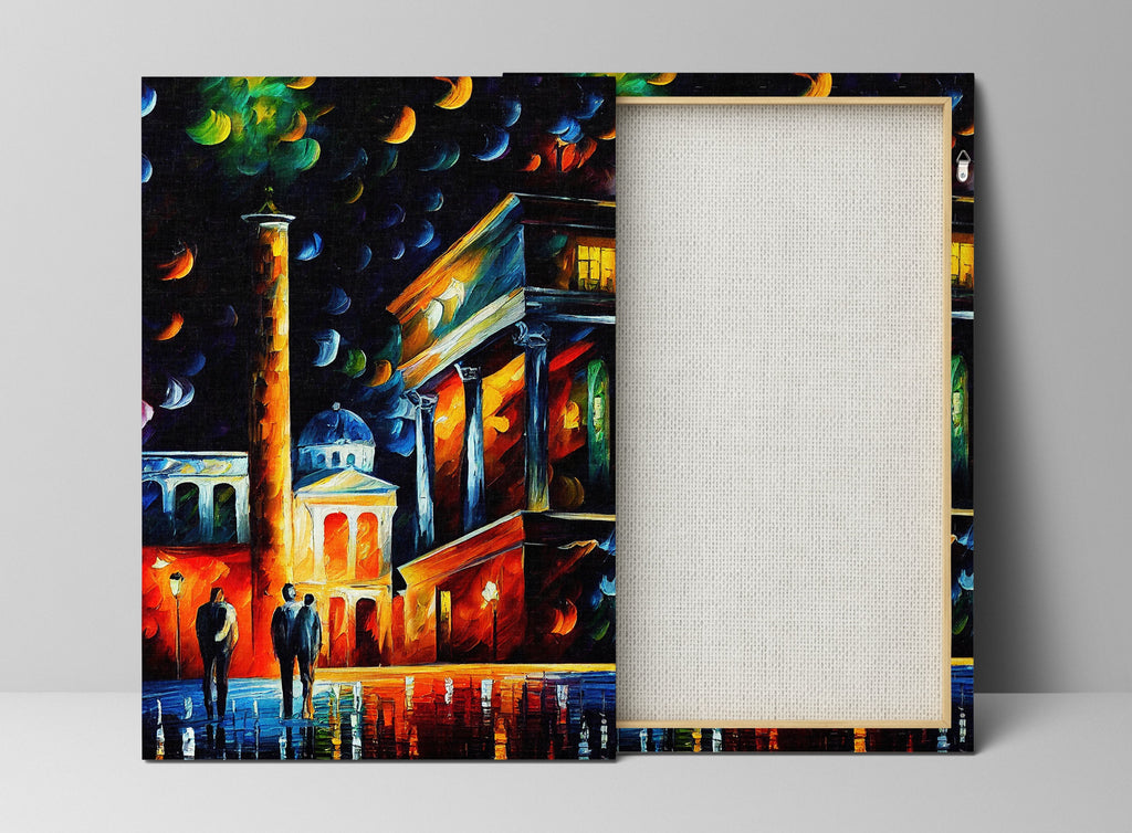 Athens Canvas Print – Greece Wall Art With Wooden Frame Canvas & Scratch Resistant Coating
