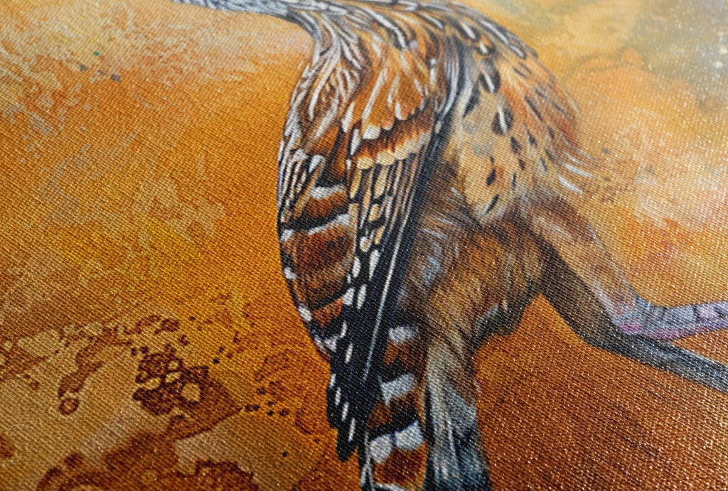 Roadrunner Canvas Art – Southwestern Wall Art | Large Gallery Wrapped Canvas Print