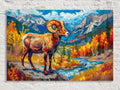 Bighorn Sheep Art - Large Gallery Wrapped Canvas | Mountain Wildlife Print Decor