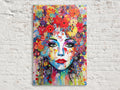 Feminine Pop Art - Fashion Canvas Wall Art Print | Large Female Face Canvas