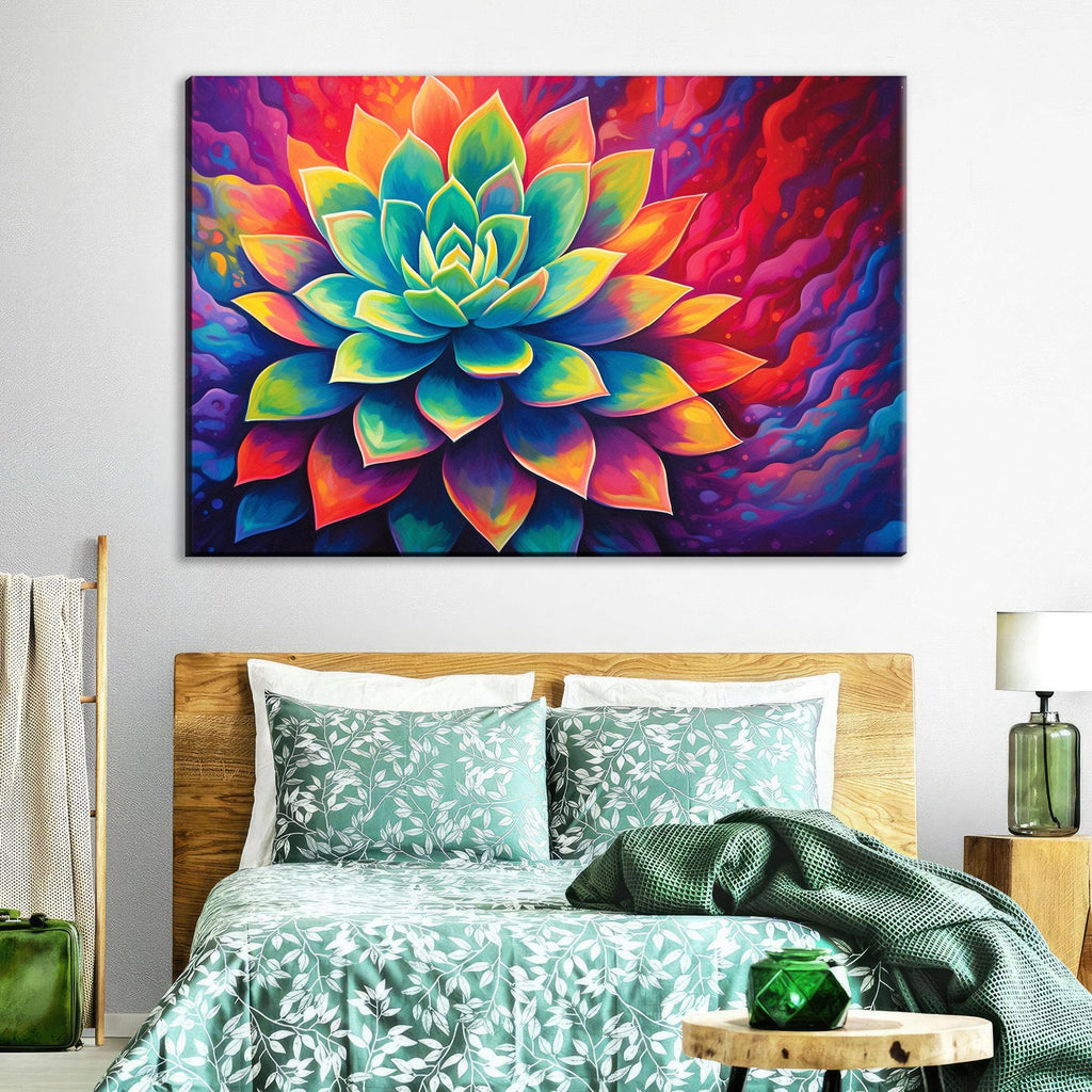 Desert Cactus Wall Art – Large Succulent Canvas | Gallery Wrapped, Ready to Hang