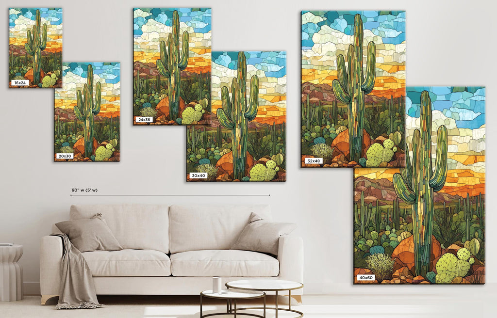 a living room with a couch and a painting on the wall
