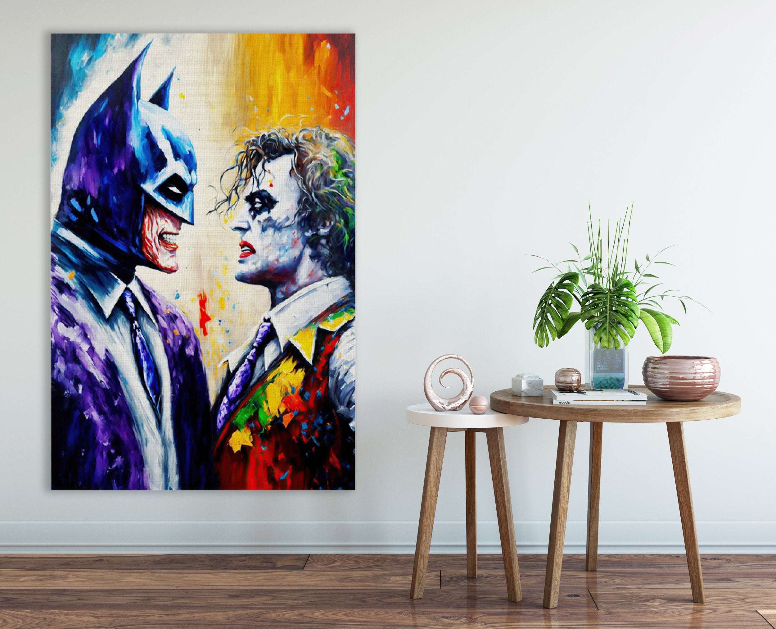 Batman Joker Wall Art - Gotham City Wall Decor | High Quality Canvas Print