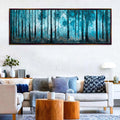 a living room filled with furniture and a painting on the wall