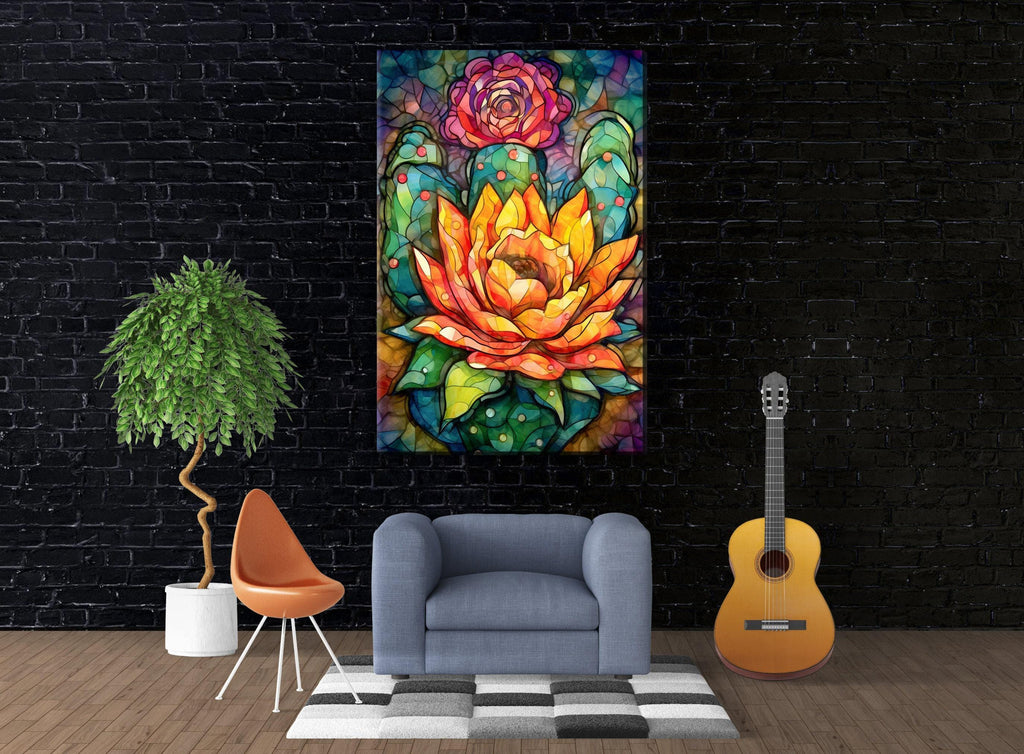 Southwest Wall Art – Mexican Pueblo Art on Extra Large Gallery Wrapped Canvas