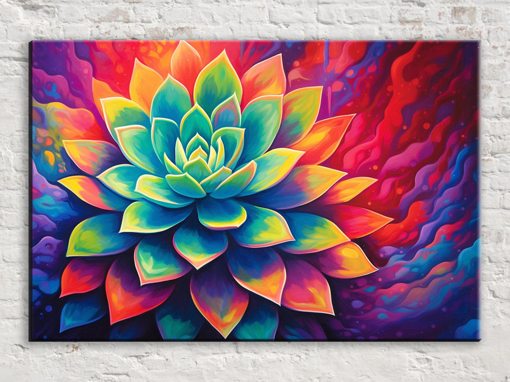 Desert Cactus Wall Art – Large Succulent Canvas | Gallery Wrapped, Ready to Hang