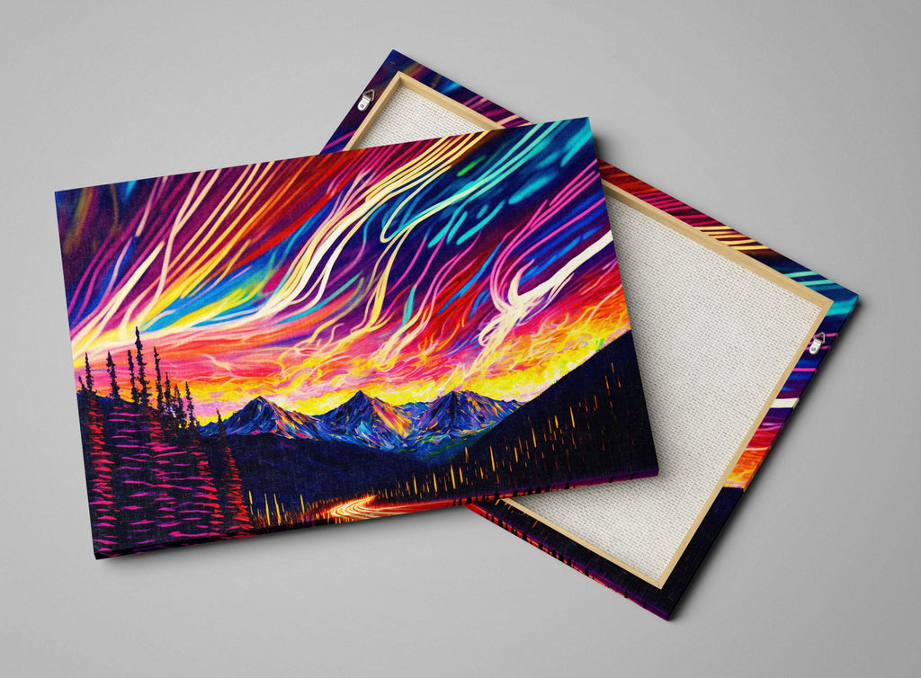 Aurora Borealis Art - Extra Large Canvas | Gallery Wrapped Print, Ready to Hang