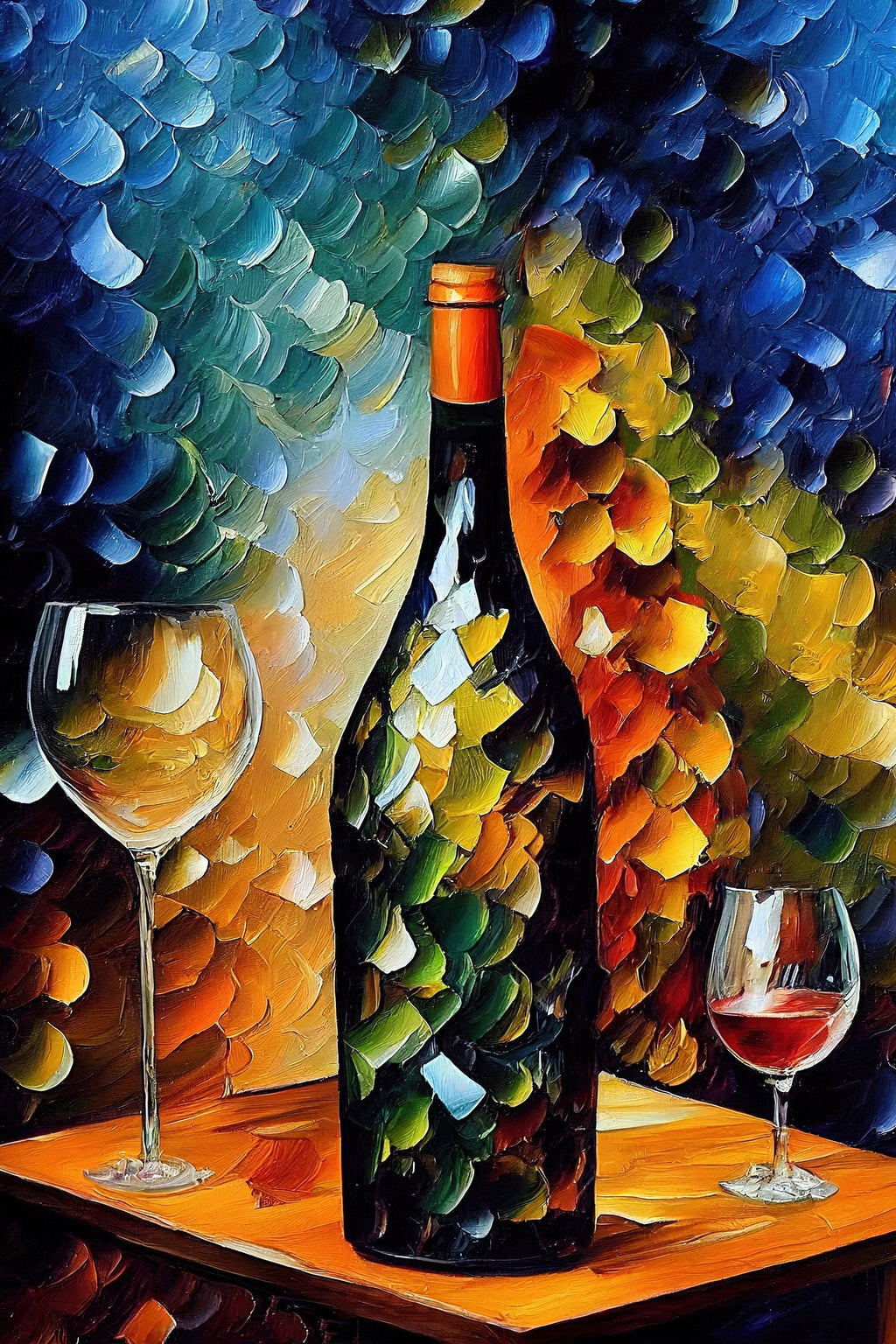 Wine Canvas Print - Vibrant Wine Art on Artist Grade Canvas with Scratch Resistant Coating