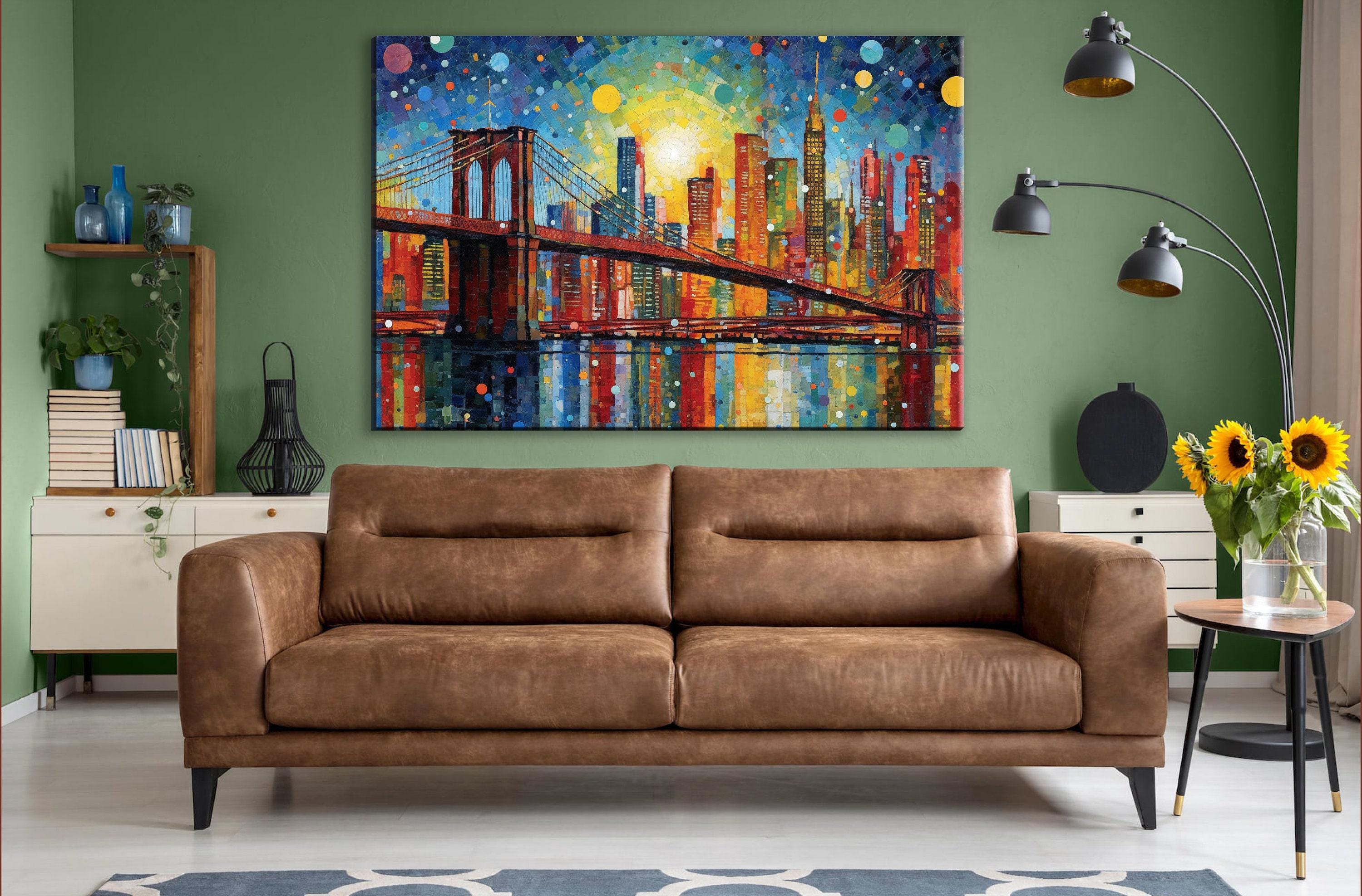 Brooklyn Bridge Canvas Print – NYC Cityscape Art | Large Wall Art, Modern Home Decor