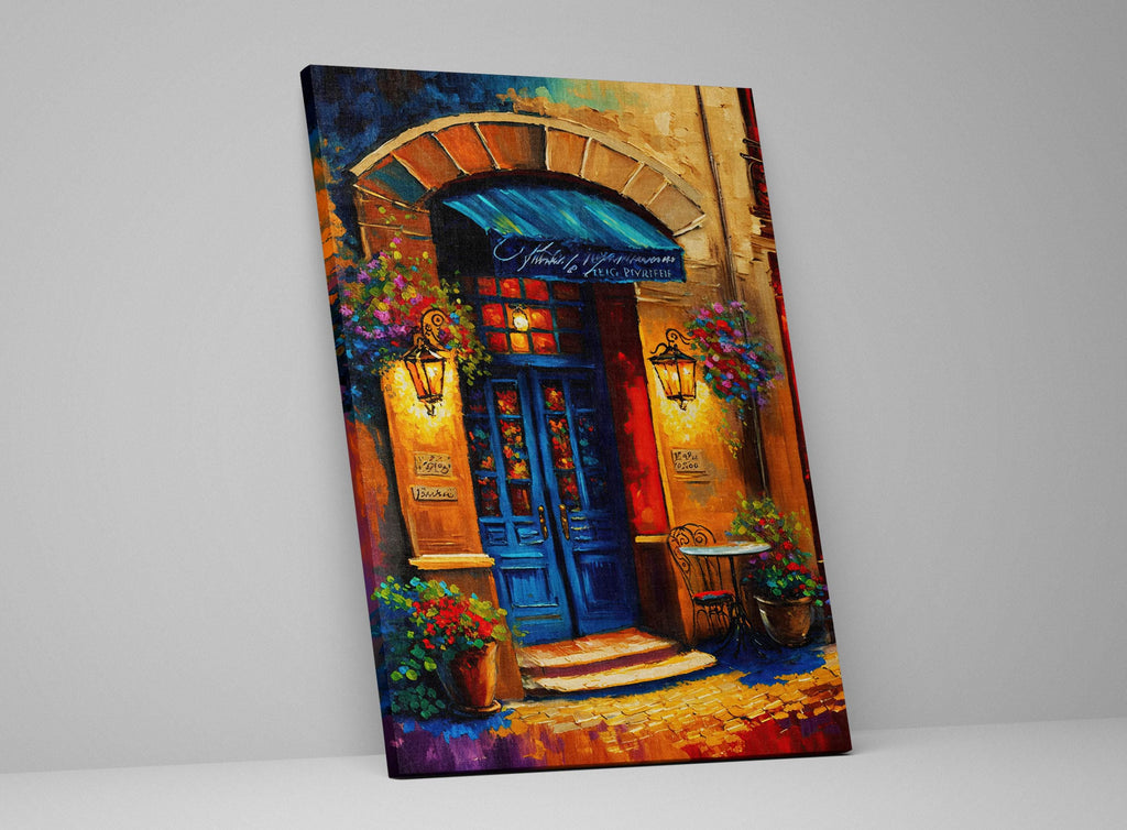 Paris Painting Canvas – Colorful Parisian Canvas Art with Wooden Frame & Fade Resistant Ink