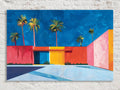 Minimalist Palm Springs Art - Modern Desert Canvas Print | Large Gallery Wrapped