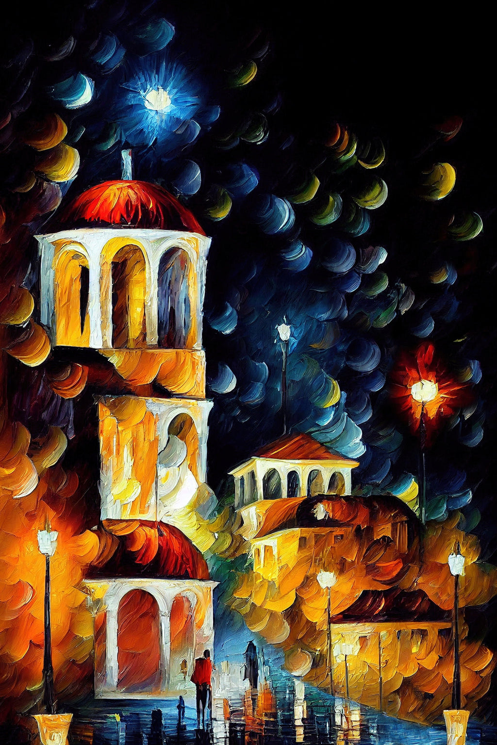 Athens Greece Canvas – High Quality Canvas Art Reproduction With Wooden Frame
