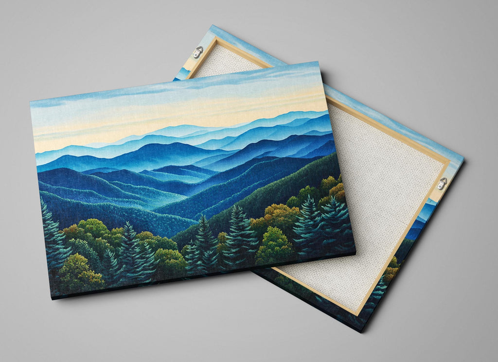 Blue Ridge Mountains Canvas - Extra Large Mountain Wall Art | Gallery Wrapped, Ready to Hang