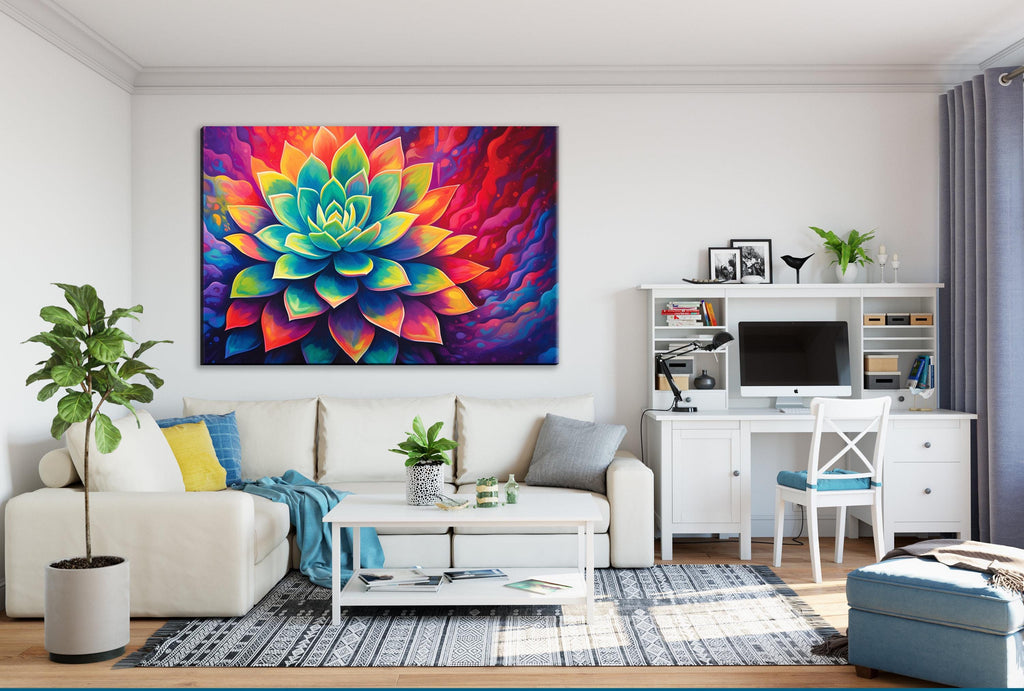 Desert Cactus Wall Art – Large Succulent Canvas | Gallery Wrapped, Ready to Hang
