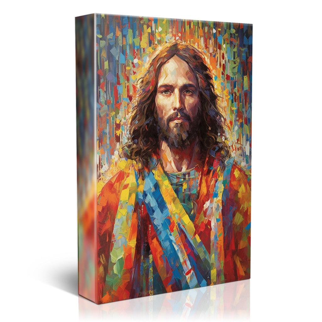 Jesus Christ Canvas Art - Large Religious Oil Painting on Gallery Ready Wood Frame