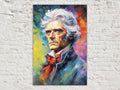 Thomas Jefferson Portrait - Founding Father Art | Gallery Wrapped Canvas Print
