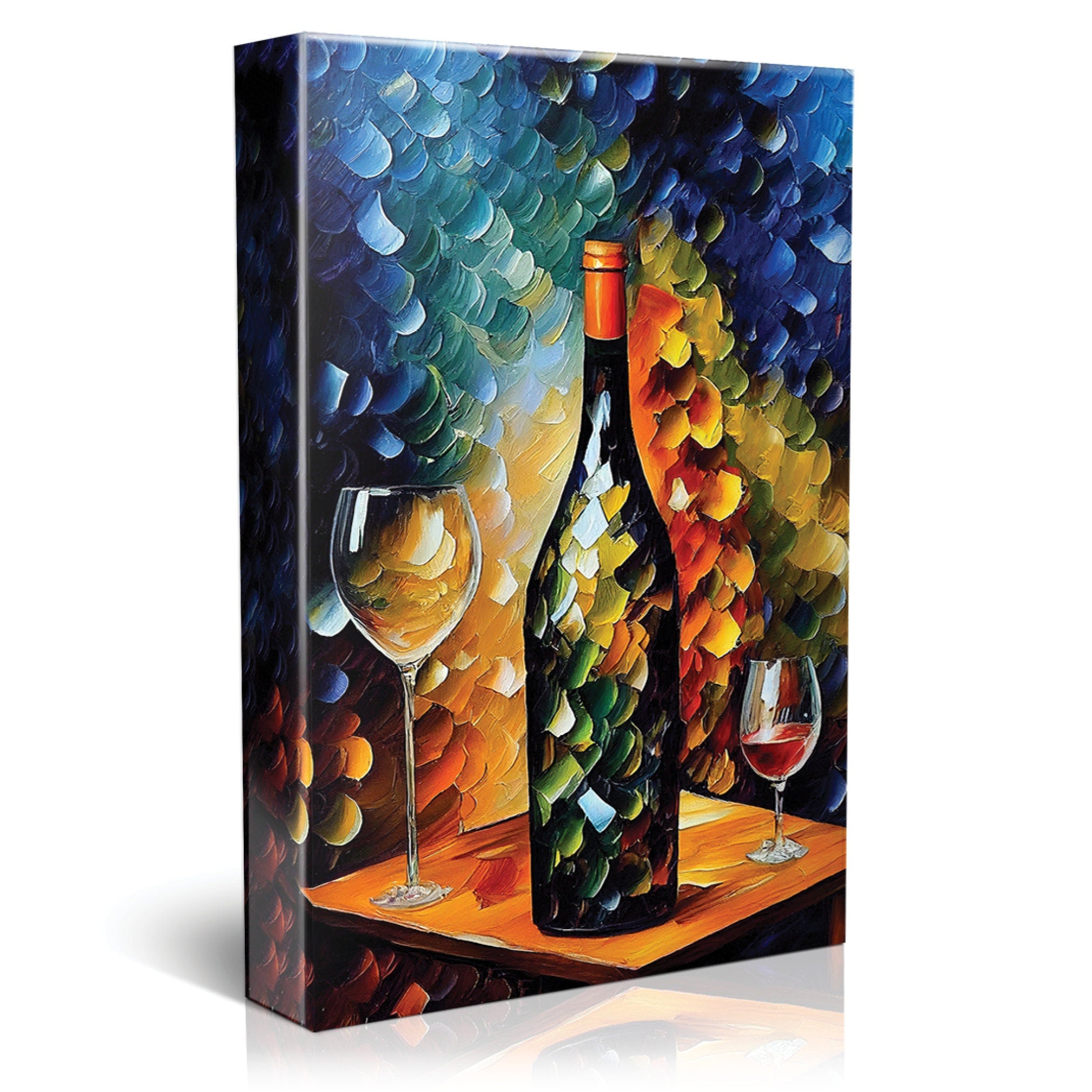 Wine Canvas Print - Vibrant Wine Art on Artist Grade Canvas with Scratch Resistant Coating