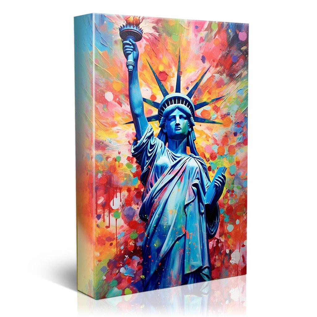 Statue of Liberty Canvas - Large American Wall Art Print | Patriotic Home Decor