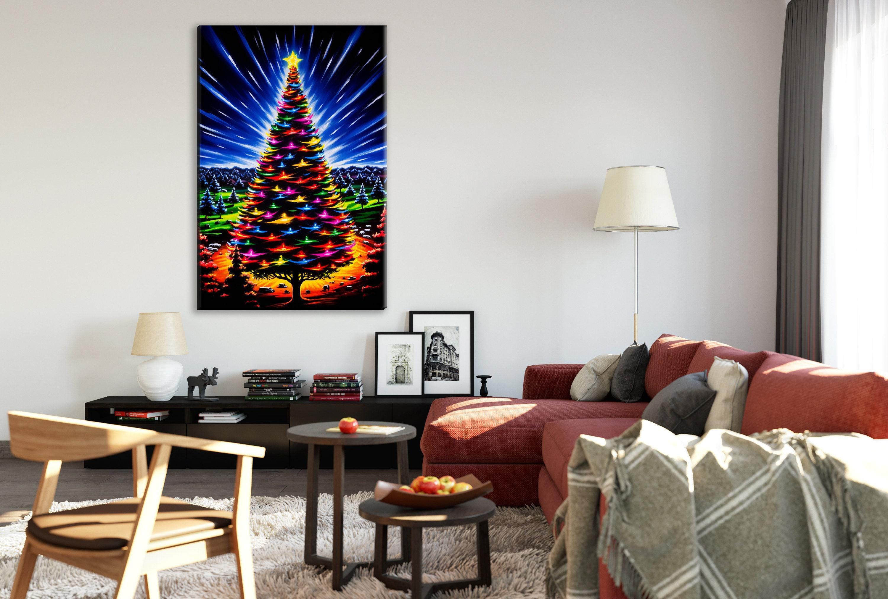 Christmas Tree Canvas - Festive Canvas Print | Gallery Wrapped, Ready to Hang Art