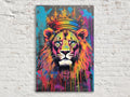 Lion Canvas Wall Art – Large Canvas Art | Spraypaint Graffiti Urban Wall Decor