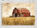 Farmhouse Barn Decor – Large Canvas Art | Rustic Wall Art on Gallery Wrapped Wood Frame
