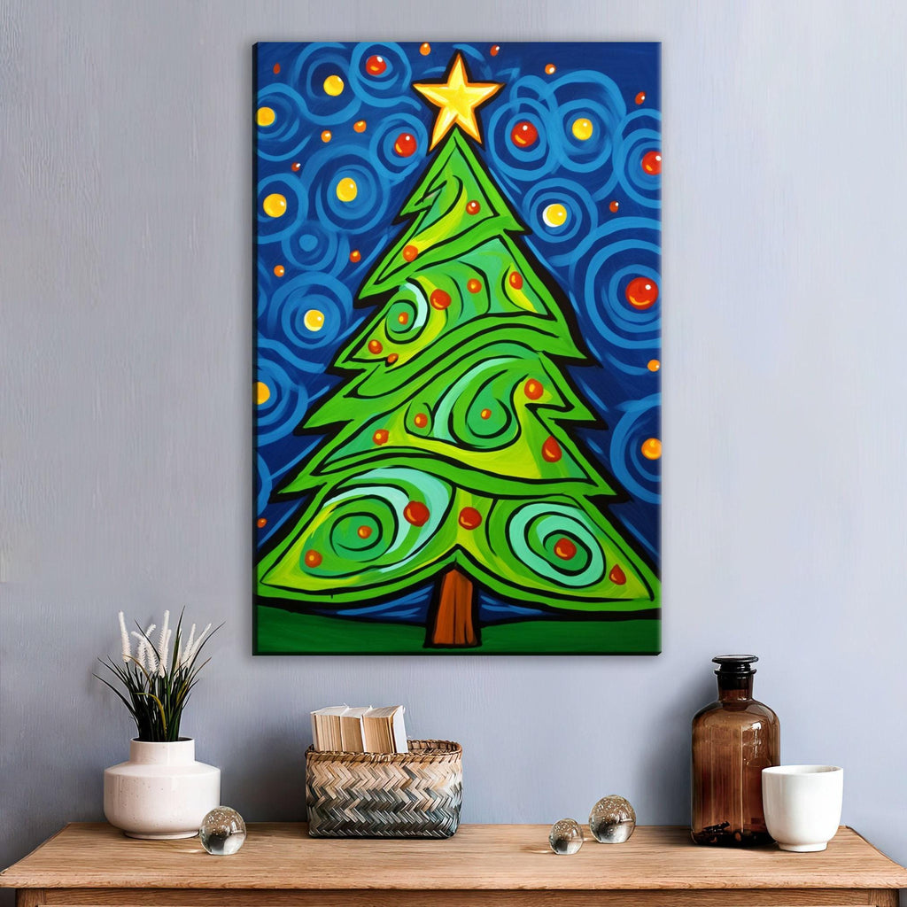 Christmas Canvas Art - Vibrant Holiday Wall Art | Gallery Wrapped Canvas Print