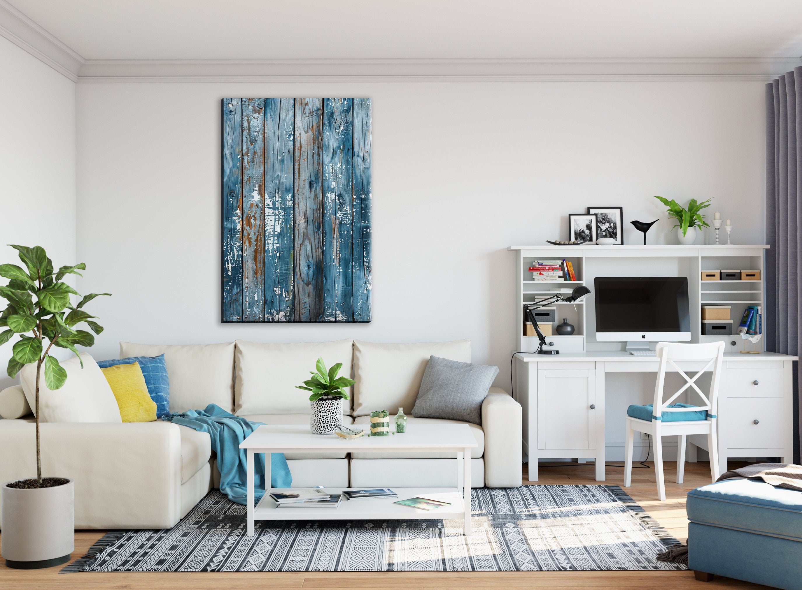 Farmhouse Wall Art – Rustic Wood Canvas | Large Extra Large Canvas Art, Ready to Hang