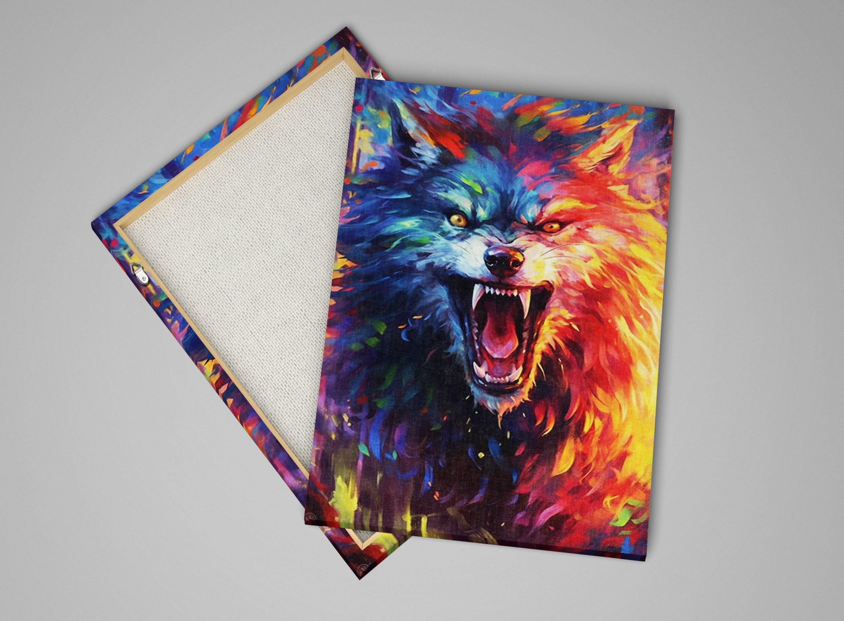 Werewolf Halloween Decor - Large Gallery Wrapped Canvas Print | Spooky Wall Art