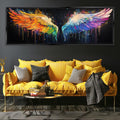 Banksy Angel Wings Canvas - Panoramic Wall Art, Gallery Wrapped, Ready to Hang