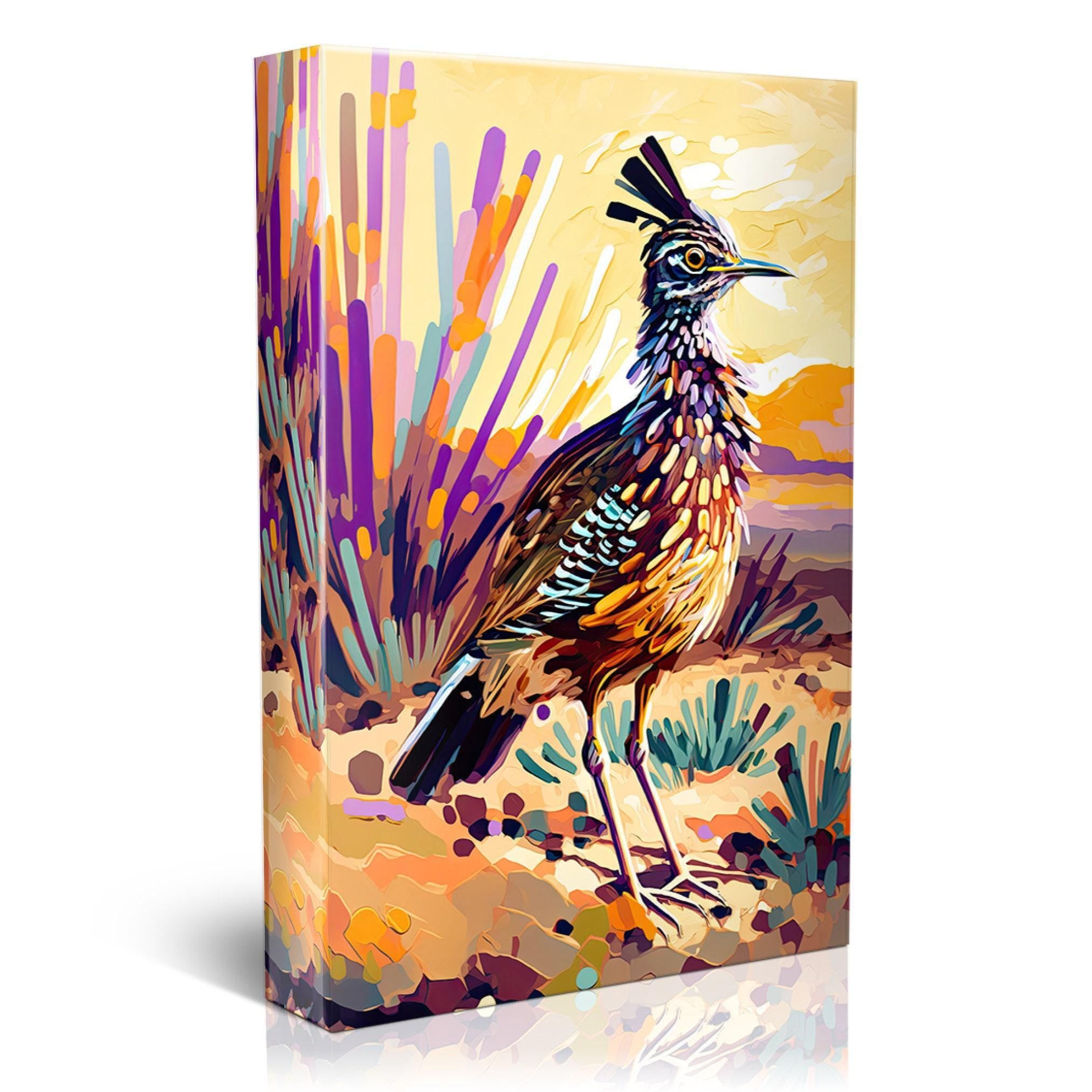 Desert Roadrunner Art – Southwest Wildlife Canvas Print | Gallery Wrapped, Ready to Hang