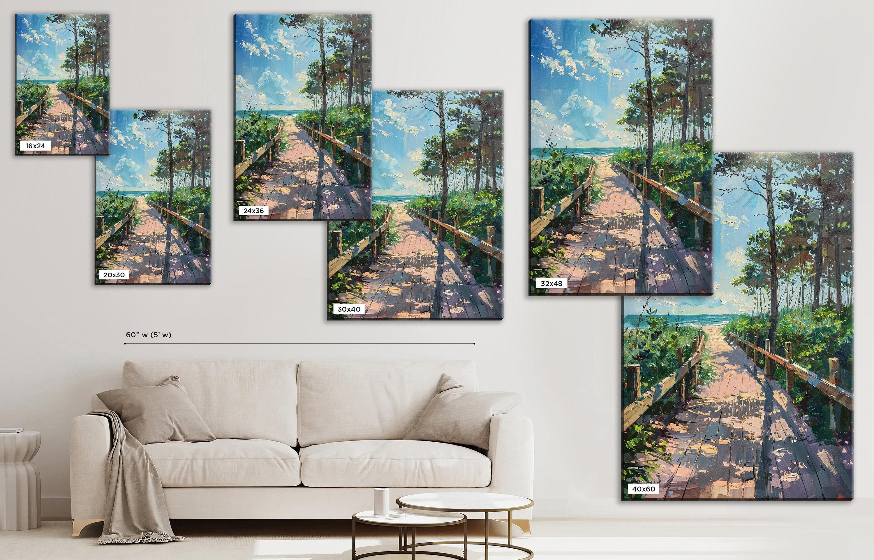 Beach Canvas Print - Coastal Wall Art | Gallery Wrapped Canvas Ready to Hang
