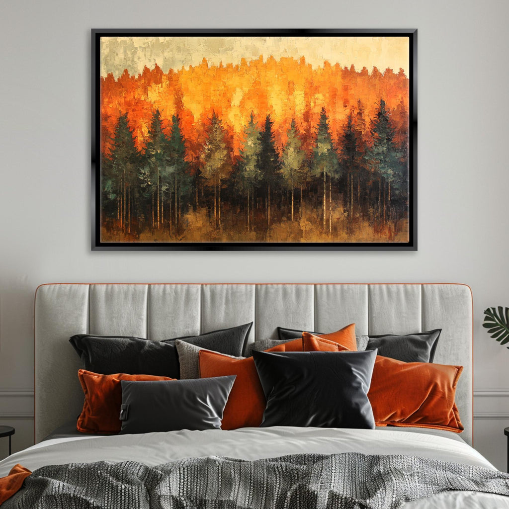 Autumn Forest Canvas - Extra Large Wall Art | Framed Canvas Print, Ready to Hang
