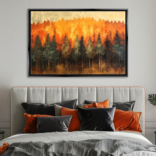Autumn Forest Canvas - Extra Large Wall Art | Framed Canvas Print, Ready to Hang