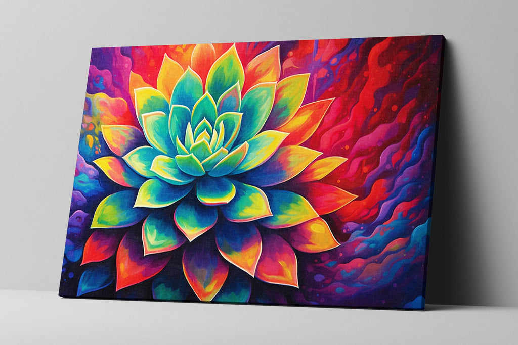 Desert Cactus Wall Art – Large Succulent Canvas | Gallery Wrapped, Ready to Hang