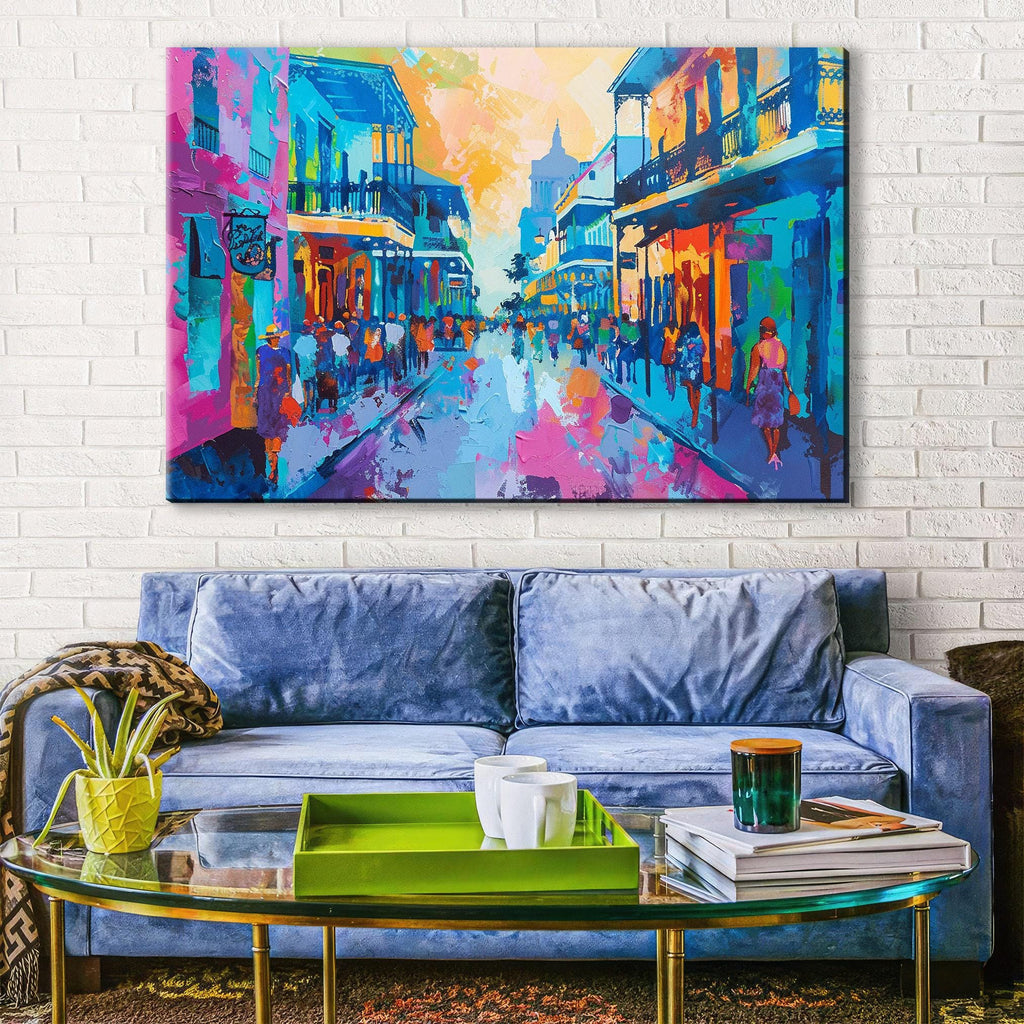 New Orleans Pop Art - Colorful Canvas Art | Gallery Wrapped Ready to Hang Print