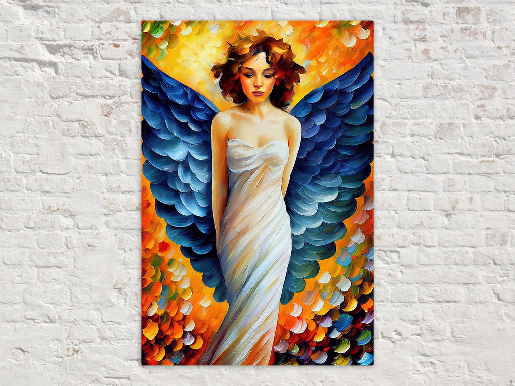 Angel Wall Art – Beautiful Spiritual Home Decor | Gallery Wrapped Canvas Print