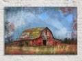 Farmhouse Wall Art – Tranquil Rural Barn Artwork | Rustic Canvas Print, Extra Large