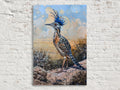 Desert Roadrunner Painting - Southwest Wall Art | Large Canvas Print, Ready to Hang